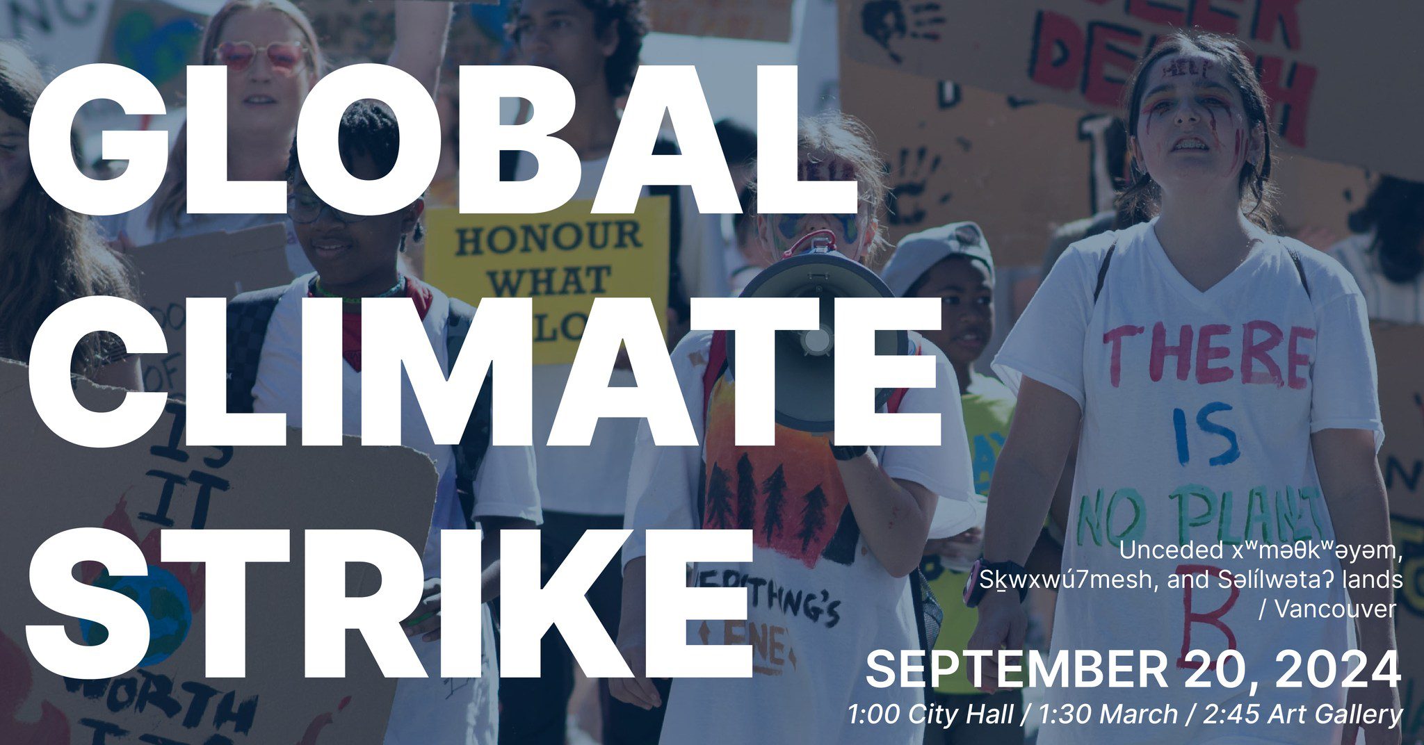 Poster for the Vancouver 2024 Global Climate Strike