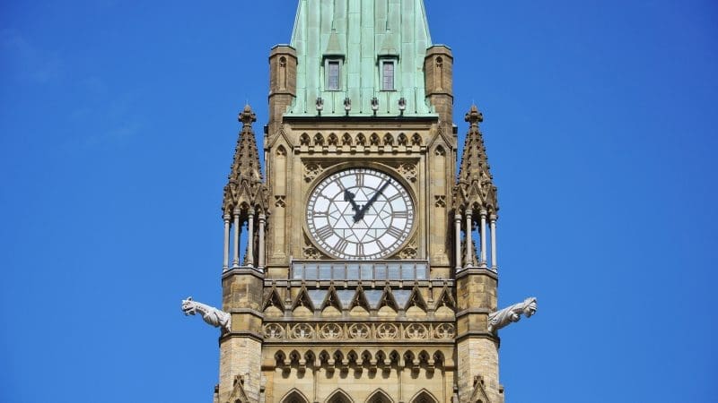 Peace Tower (officially: the Tower of Victory and Peace) of Parliament Buildings, Ottawa, Ontario, Canada via @shuttershock 84157207